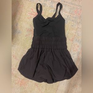 Free People Way Home Skortsie Size Small Black